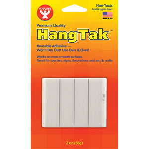 Hygloss HangTak Reusable Adhesive, 2-Ounce, White (HYG 6503)