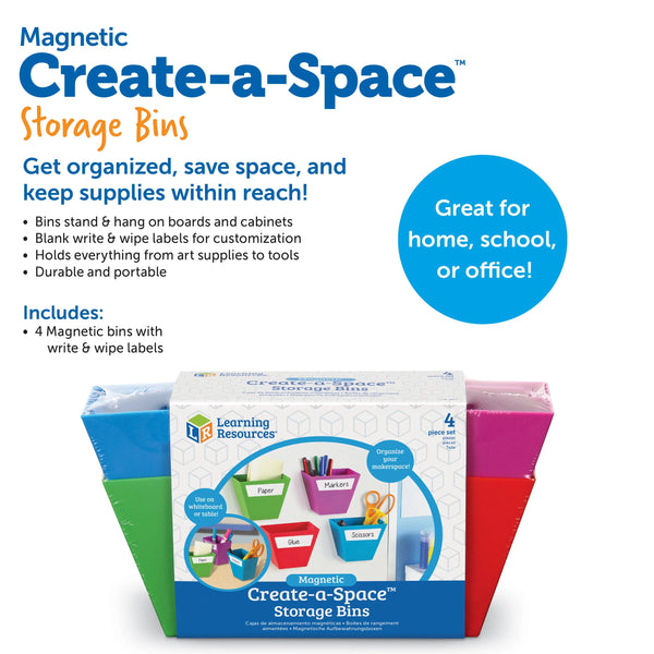 Learning Resources Create-A-Space Magnetic Storage Bin (LER3807)