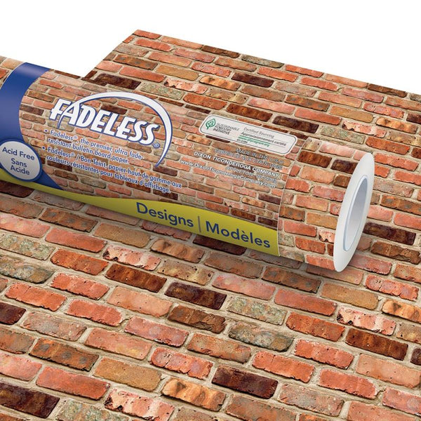 Pacon, FADELESS® Bulletin Board Art Paper, 48" X 50' Reclaimed Brick (P57465)