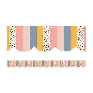 Carson Dellosa We Belong Stripes Scalloped Border (CD 108493)