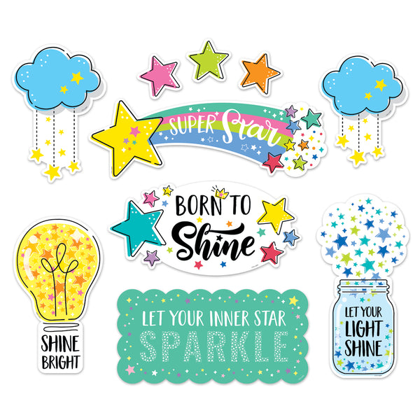 CTP Star Bright Positive Thinking Mini Bulletin Board (CTP 10924)