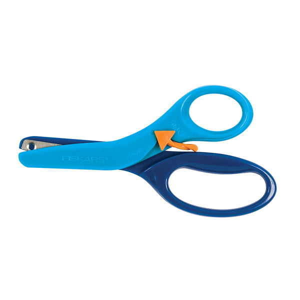 Fiskars Preschool Training Scissors, Blunt Tip, Antimicrobial Handle (04956)