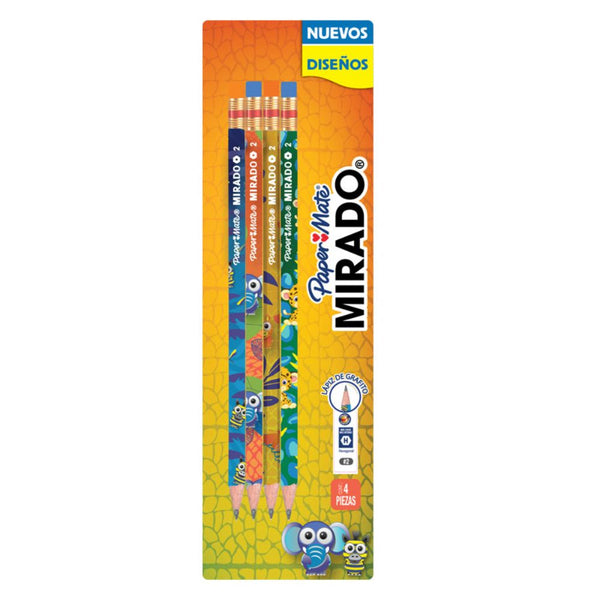 Paper Mate Mirado Wraps Jungle Hexagonal Pencils, 3 Packs, 12 Total (1975946)