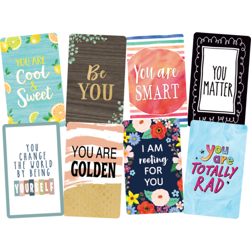 Teacher Created Encouragement Cards, 42 Pieces, 2 3/16'' x 3 1/2" (TCR 5616)