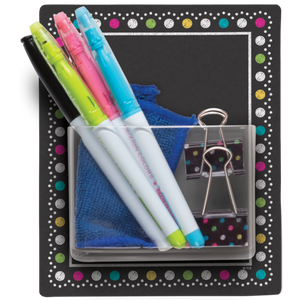 Teacher Created Clingy Thingies Chalkboard Brights Storage Pocket (TCR 77377)