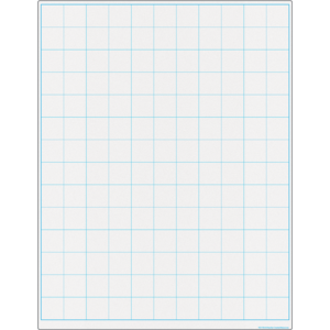 Teacher Created Graphing Grid 1½ Inch Squares Write-On/Wipe-Off Chart, 17" x 22" (TCR 7115)