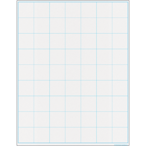 Teacher Created Graphing Grid Large Squares Write-On/Wipe-Off Chart, 17" x 22" (TCR 7116)