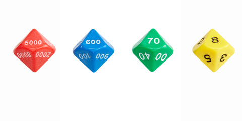 Learning Advantage Place Value Dice, Set of 4 (CTU 7426)