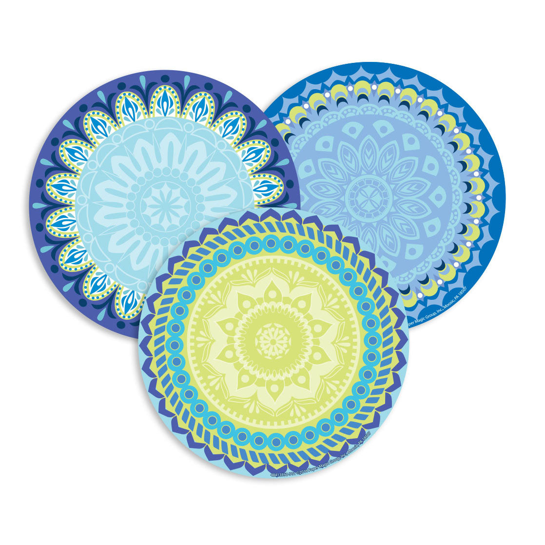 Eureka Blue Harmony Assorted Round Paper Cut Outs (EU-841355)