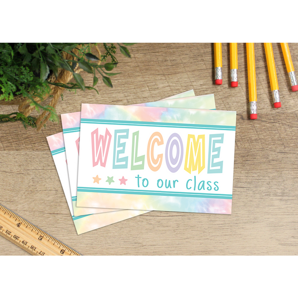 Teacher Created Pastel Pop Welcome Postcards, 4'' x 6'' (TCR 8434)