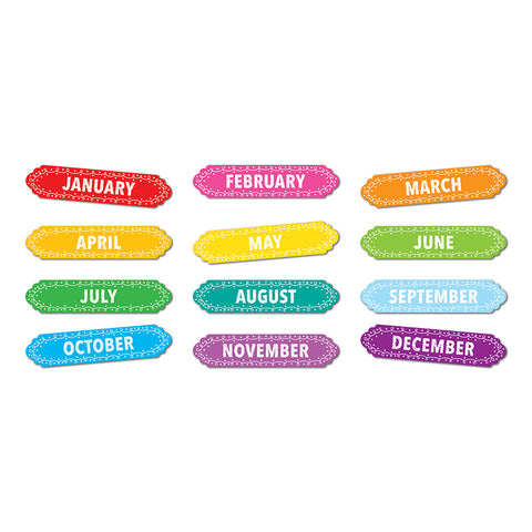 Ashley Magnetic Months of the Year Chalk Loops Column Headers (ASH 19022)