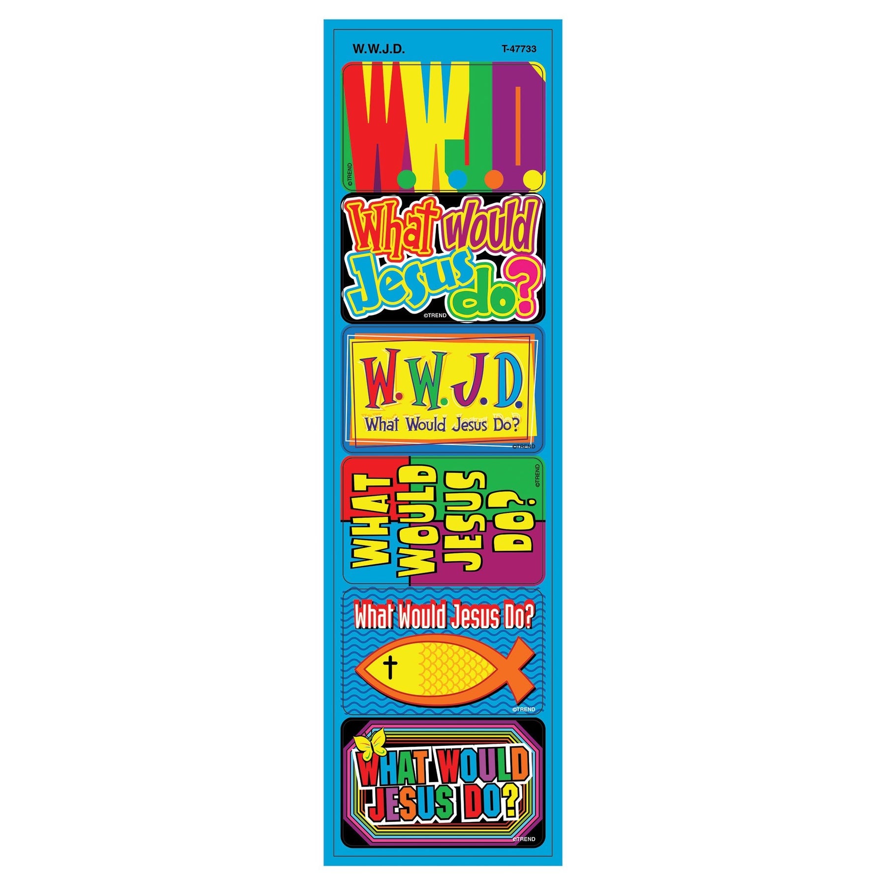 Trend W.W.J.D. Applause STICKERS® – Large (T 47733)