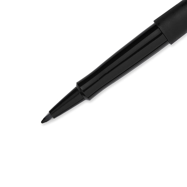 Paper Mate Flair Felt Tip Pens, Set of 12, Black Ink, Med Point (8430152)