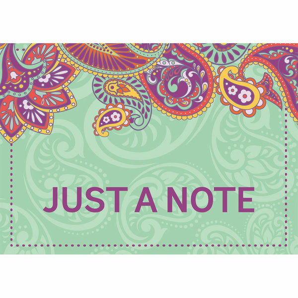 Eureka Paisley "Just A Note" Teacher Cards Postcards (EU 831931)