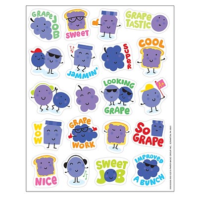 Eureka Grape Scented Stickers, Pack of 80 (EU 650943)